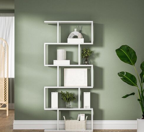 Simple Household Bookshelf, Unit with Multi-Level Compartmentalized Storage in Saudi Arabia