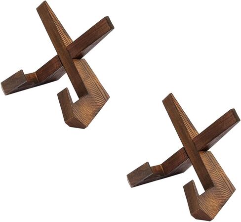 X-Shape Wooden Display Stand Plate Stand for Display 8.5 Inch Wooden Frame Stand Picture Photo Dish Book Decorative in Kuwait