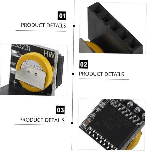 GARVALON High Precision Real Clock Module for Lightweight Memory Module with Complete Calendar Functions Accuracy Easy to Carry in Kuwait