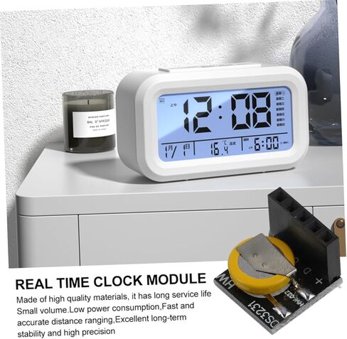 GARVALON High Precision Real Clock Module for Lightweight Memory Module with Complete Calendar Functions Accuracy Easy to Carry in Kuwait