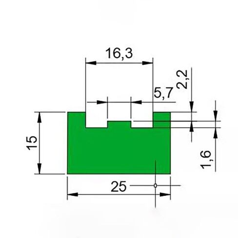 1 متر 08B-1 دليل سلسلة القيادة فائقة الوزن الجزيئي UPE البلاستيك المسار الأخدود آلة مقاومة الإرسال in Kuwait