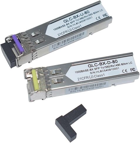 3 Pairs of Optical Module SFP 1.25G Tx1490nm/Rx1550nm Tx1550nm/Rx1490nm 80km GLC-BX-D/U-80 DOM SFP Transceivers in Saudi Arabia