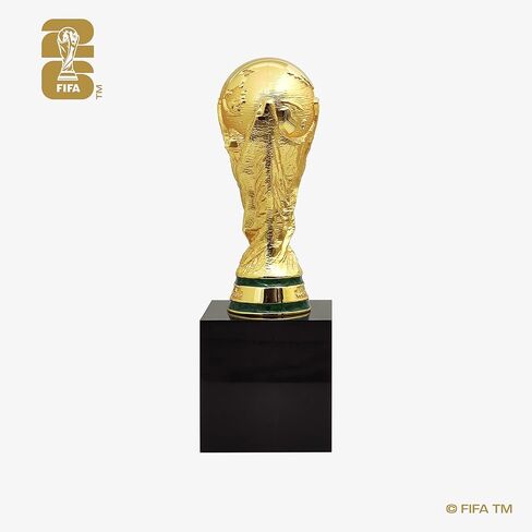 الإصدار الرسمي لكأس العالم FIFA 2026 - كأس ثلاثي الأبعاد مقاس 5.9 بوصة مع قاعدة من الأكريليك - عنصر جامعي خالد من سبائك الزنك الفاخرة - نسخة طبق الأصل من كأس العالم FIFA مثالية لكهف الرجال أو تذكارات كرة القدم in Kuwait