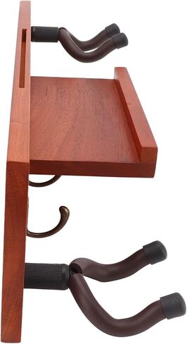 حامل شماعات على الحائط للجيتار، رف خشبي 4 في 1 متعدد الوظائف، خطاف تثبيت على الحائط على الجيتار مع تركيبات، للقيثارات الكلاسيكية والصوتية، يتضمن براغي ووا in Kuwait