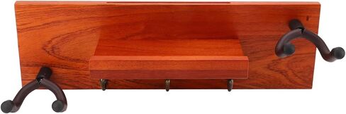 حامل شماعات على الحائط للجيتار، رف خشبي 4 في 1 متعدد الوظائف، خطاف تثبيت على الحائط على الجيتار مع تركيبات، للقيثارات الكلاسيكية والصوتية، يتضمن براغي ووا in Kuwait