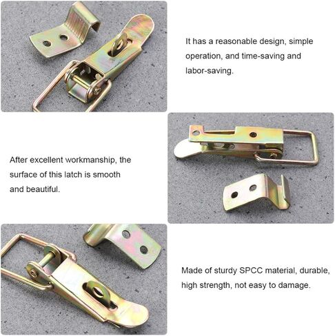 Ipetboom 2 Pieces Carriage Truck Door Draw Latches Hold down Hasp, Heavy Duty Steel Hold down Clamps for Cargo Trailer and Utility Toolbox in Saudi Arabia