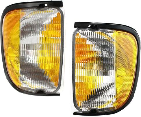 APA Replacement Front Turn Signal Parking Lamp for 2002 2003 2004 2005 2006 B-M-W 3 Series 323Ci 325Ci 328Ci 330Ci M3 Pair Passenger Driver Side BM2521113 BM2520113 63137165858 63137165857 in Saudi Arabia