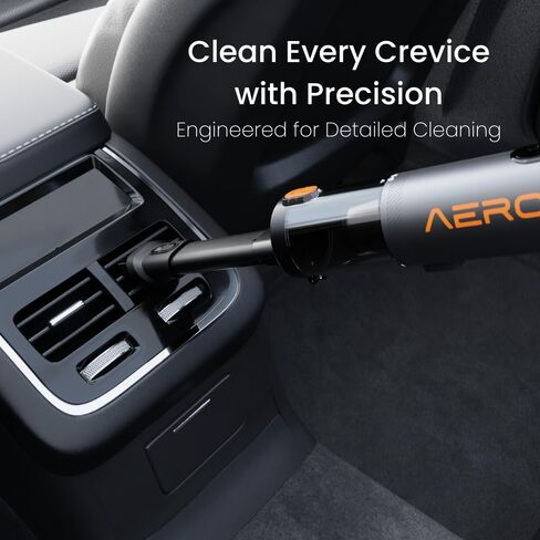 V-15 Pro, Portable Car Vacuum Cleaner, Handheld, HEPA Filter, Rechargeable, Cordless, 16000PA Suction Power, 562g, 0.15L Capacity, with LED Display in Saudi Arabia