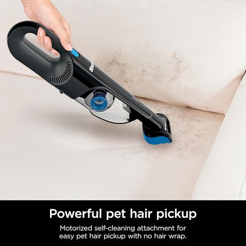 SHARK UltraCyclone Pet Pro Cordless Hand Vacuum, Powerful Suction, Handheld Vacuum for Car & Home, Motorized Pet Tool, Crevice Tool, XL Dust Cup, Blue, CH950WM (Renewed) in Saudi Arabia