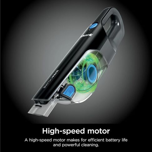 SHARK UltraCyclone Pet Pro Cordless Hand Vacuum, Powerful Suction, Handheld Vacuum for Car & Home, Motorized Pet Tool, Crevice Tool, XL Dust Cup, Blue, CH950WM (Renewed) in Saudi Arabia