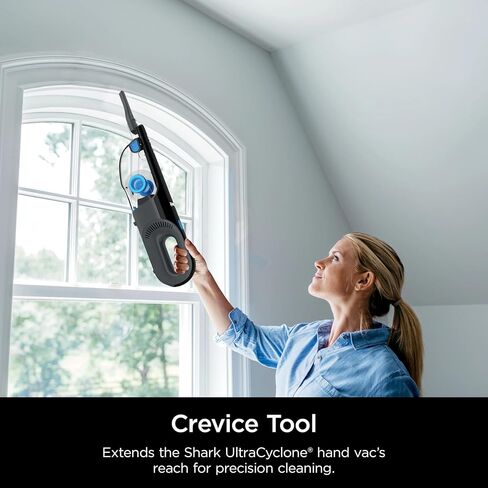SHARK UltraCyclone Pet Pro Cordless Hand Vacuum, Powerful Suction, Handheld Vacuum for Car & Home, Motorized Pet Tool, Crevice Tool, XL Dust Cup, Blue, CH950WM (Renewed) in Saudi Arabia