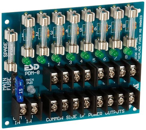 توزيع الطاقة Securitron PDB-8F2، خرج منصهر، 2 أمبير لكل منهما in Saudi Arabia