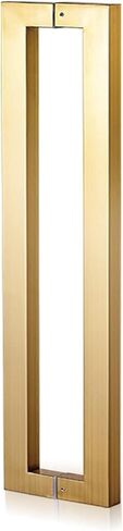 Push Pull Door Handle Stainless Steel Pull Push Door Handle, Fit for Glass Door Wooden Door, Modern Commercial Door Handle Apply for Sliding Barn(Black,80cm(31.5in)) in Saudi Arabia