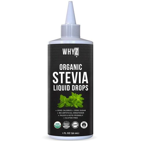 Organic Stevia Liquid Drops Pure Liquid Stevia Extract, Zero Calorie Sweetener for Coffee, Tea & Baking Keto Friendly Sweetener Drops, 8 fl oz, 1,823 Servings in Kuwait