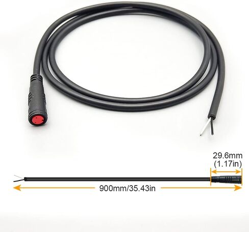 YUNNY Brand HUDAMZKY Ebike Cable Extension Julet Female Male 2 3 4 5 6 pin Ebike Extension Connector Waterproof Plug for Electric Bicycle Display Throttle PAS Ebike Parts Extend Cable (5Pin Male) in Saudi Arabia