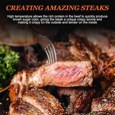 Electric Steak Broiler, Indoor Commercial Steak Grill Automatic Steak Broiler, Time Temperature Adjustable, 1472°f Stainless Steel Steak Cooker, Electric Grill for Beef Chicken Vegetables,B in Saudi Arabia