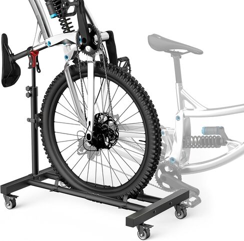 Housolution Vertical Bike Stand with 360°Wheels up to 29", [1 Pack]Adjustable Height, No Drilling holds up to 80lbs, Freestanding Bike Rack for Garage & Apartment, Bike Stand Floor for MTB/Road Bikes in Saudi Arabia