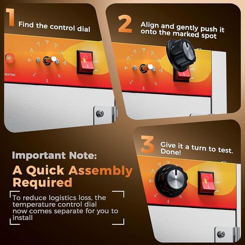 CAMMOO 133Qt 5-Tier 900W Electric Food Warmer with LED Light and 304 Blued Stainless Steel Heating Element, Commercial-Graded All Stainless Steel, Adjustable Shelf, Countertop Heated Holding Cabinet in Kuwait