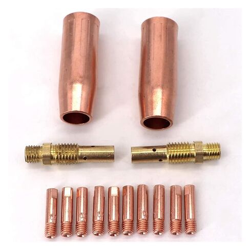 14Pcs Mig Welding Torch Accessories Kit Welder Nozzle Tip Fit for Tweco Mini /1 for Lincoln 100L MIG Nozzle in Saudi Arabia