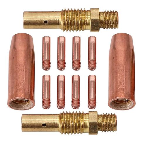 14Pcs Mig Welding Torch Accessories Kit Welder Nozzle Tip Fit for Tweco Mini /1 for Lincoln 100L MIG Nozzle in Saudi Arabia