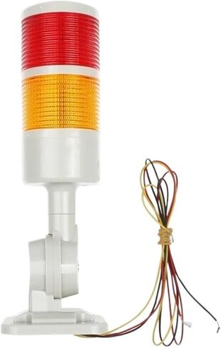 2 طبقة كهرمان أحمر LED كومة ضوء تحذير مصباح صناعي للآلة DC24V 12 فولت AC220V 110 فولت نوع وامض ثابت (التيار المتناوب 110 فولت-220 فولت الجرس) in Kuwait