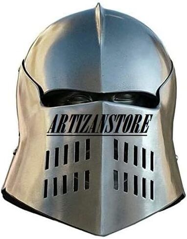 ARTIZANSTORE Medieval Knight Steel Medieval Knight Sallet Great Templar Helmet Reenactment Replica in Saudi Arabia
