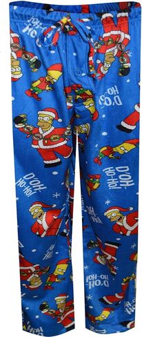 Briefly Stated Mens Homer Simpson and Bart D'Oh Ho Ho Silky Fleece Lounge Pants in Saudi Arabia