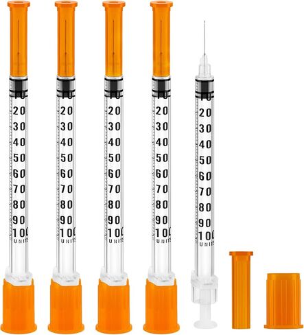 100 عبوة 1 مل/سم مكعب 31 جرام 5/16 بوصة، محاقن مختبرية، عبوة فردية in Kuwait