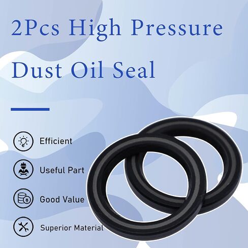 2Pcs High Pressure Dust Oil Seal Compatible with Hydraulic Pump Motor,BAKHDSN Type Rotary Shaft NBR Seal Match Orbital OHM 490 (35X48X5.5mm) in Kuwait