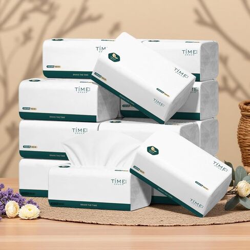 مناديل وجه ناعمة 7680 ورقة إجمالية، [ليست في الصندوق] مناديل سميكة ناعمة وقوية للغاية من 4 طبقات، 1920 مناديل ورقية غير معطرة للبشرة الحساسة، حجم صغير للمنزل والمكتب والسيارة 16 عبوة ناعمة in Kuwait