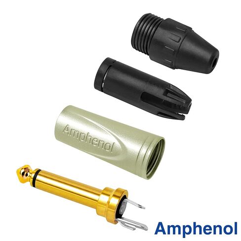 30 قدم - جيتار WBC-PRO - 20 AWG - غطاء منخفض (18pF/قدم) - درجة احترافية - قائم على الجرافيت - جيتار مزدوج الحماية، باس، كابل أداة مع موصلات Amphenol QM2R-AU وQM2P-AU ¼ بوصة (6.35 مم) ذهبية TS in Saudi Arabia