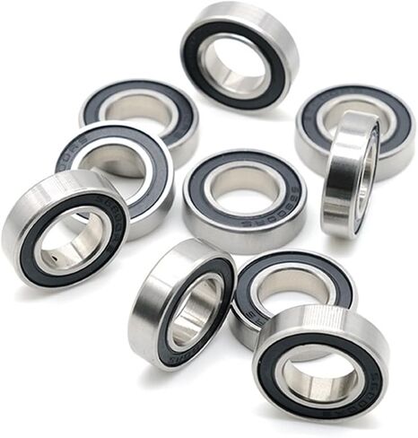 6702-2RS 15*21 4 محامل كروية من الصلب الكروم مع ختم مطاطي أسود 10 قطعة in Kuwait