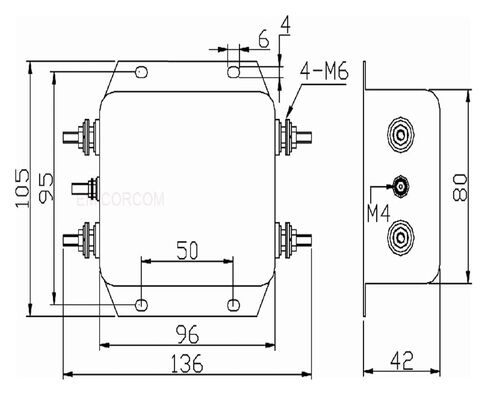 AN-20B22EB 20A 250V مرشح طاقة عالي الأداء على مرحلة واحدة محرك سيرفو مرشح مخصص in Kuwait
