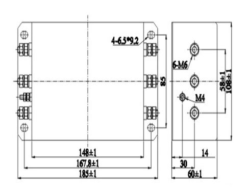 100A Three-Phase Power Filter AN-100C12F33B in Kuwait