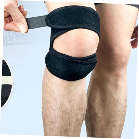 Totority Adjustable Sports Protector Knee Pad for Running Riding Basketball Breathable Patella Tendon Strap Black Alleviates Pressure Enhances Stability in Saudi Arabia