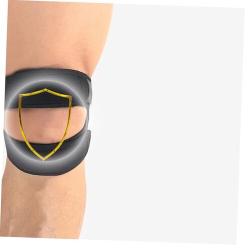 Totority Adjustable Sports Protector Knee Pad for Running Riding Basketball Breathable Patella Tendon Strap Black Alleviates Pressure Enhances Stability in Saudi Arabia