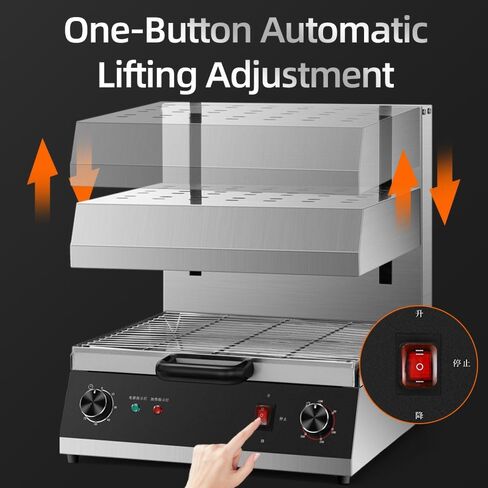 Commercial Lift-up Broiler,Electricl Salamander,Grill Machine,Electric Grill,Countertop Salamander Broiler,Electric Cheese Melter,Temperature Adjustable,Timer in Saudi Arabia