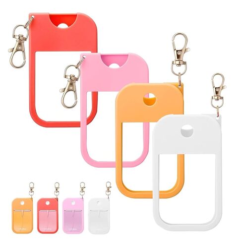 حافظة سيليكون واقية لمطهر اليد Touchland مع سلسلة المفاتيح | متوافق مع باور ميست آند جلو ميست 1 أونصة سائلة | قبضة مضادة للانزلاق، كم غطاء السفر in Kuwait