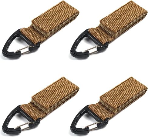 JEELAD Enlarged Mouth Clips Tactical Gear Keychain Hooks Sling Clasp Carabiner Clips Buckle with Spring for Outdoor Paracord Outdoors Bag Backpack in Kuwait