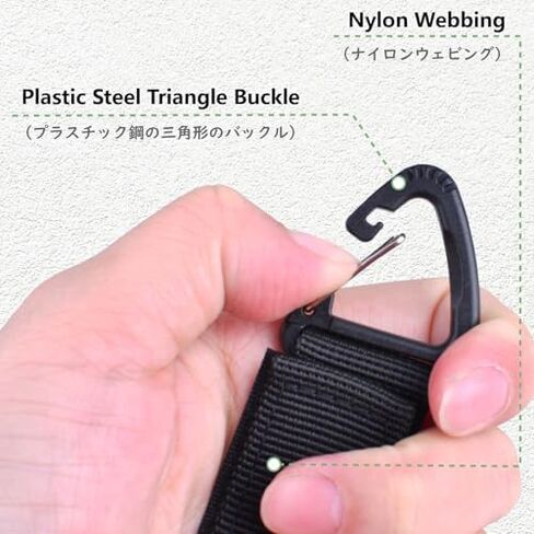 JEELAD Enlarged Mouth Clips Tactical Gear Keychain Hooks Sling Clasp Carabiner Clips Buckle with Spring for Outdoor Paracord Outdoors Bag Backpack in Kuwait