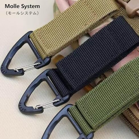 JEELAD Enlarged Mouth Clips Tactical Gear Keychain Hooks Sling Clasp Carabiner Clips Buckle with Spring for Outdoor Paracord Outdoors Bag Backpack in Kuwait