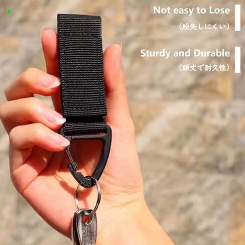 JEELAD Enlarged Mouth Clips Tactical Gear Keychain Hooks Sling Clasp Carabiner Clips Buckle with Spring for Outdoor Paracord Outdoors Bag Backpack in Kuwait