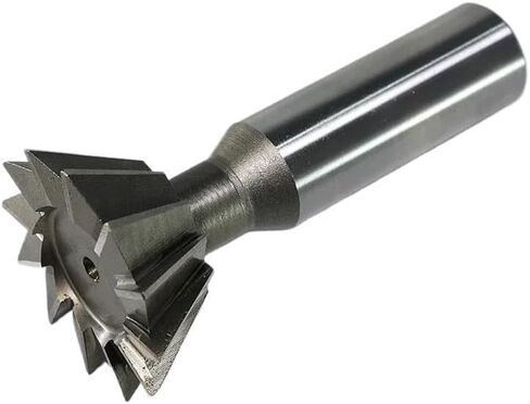 1pcs Carbide Dovetail Cutter 30-60mm Cutting Diameter High Speed Steel Groove Milling 60 Degree Straight Shank End Mill(40x60 Degree) in Saudi Arabia