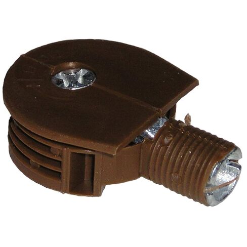 مثبتات Quickloc ذات حواف بنية للوجه، موصلات أثاث مملة 25 مم (مجموعة من 4) للسعود/تيتوس in Kuwait