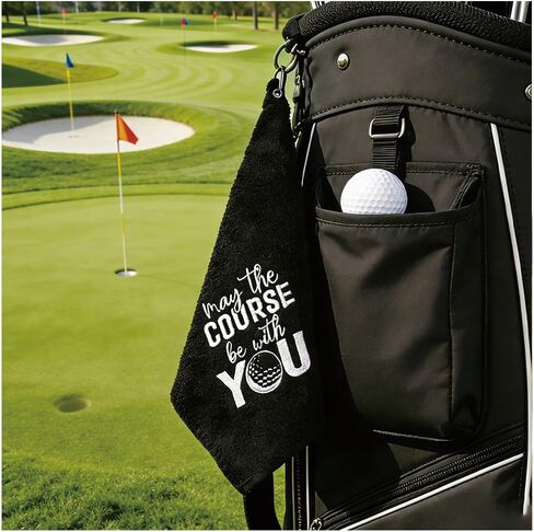 Funny Embroidered Microfiber Golf Towel Hilarious Golf Gifts for Him Birthday Retirement Gifts for Golf Fans Sport Accessories for Men Women (Golfing Beer) in Kuwait