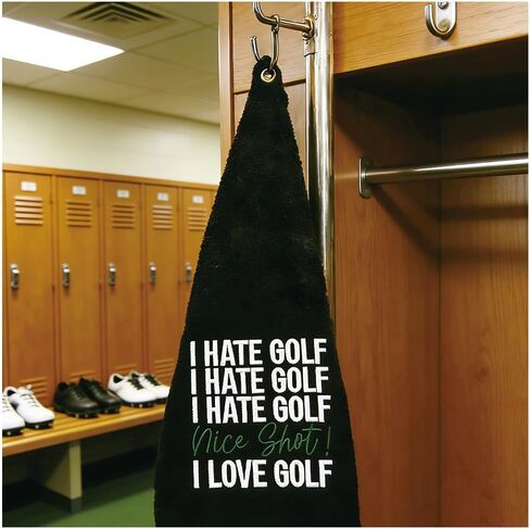 Funny Embroidered Microfiber Golf Towel Hilarious Golf Gifts for Him Birthday Retirement Gifts for Golf Fans Sport Accessories for Men Women (Golfing Beer) in Kuwait