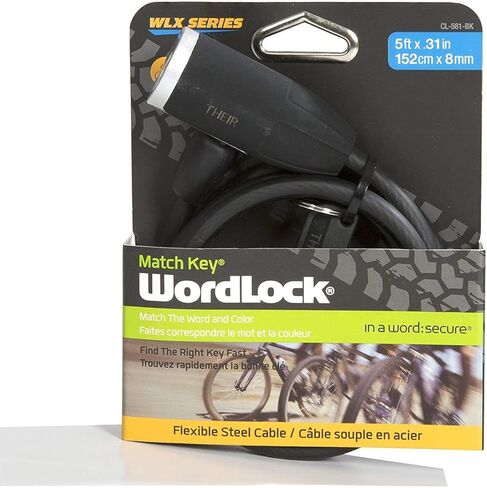 BLACK+DECKER WordLock WLX Hex MatchKey Cable Bike Lock in Kuwait