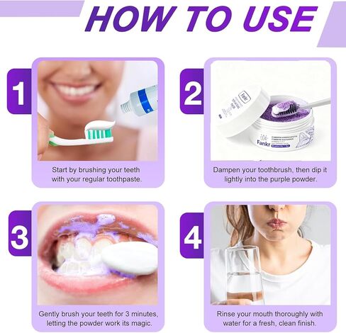 مسحوق تبييض الأسنان مع 20.000 جزء في المليون هيدروكسيباتيت و20.000 جزء في المليون نياسيناميد، مركب إعادة التمعدن R5X الحاصل على براءة اختراع، تبييض الأسنان وإزالة البقع ومعطر التنفس. in Kuwait