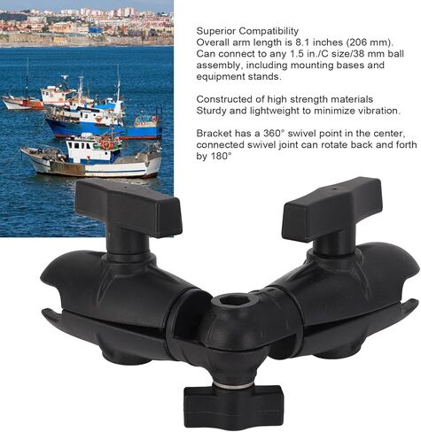 ذراع سقاطة دوار بمقبس مزدوج 8.1 بوصة لمكونات الكرة مقاس 1.5 بوصة دوران 360 درجة in Kuwait