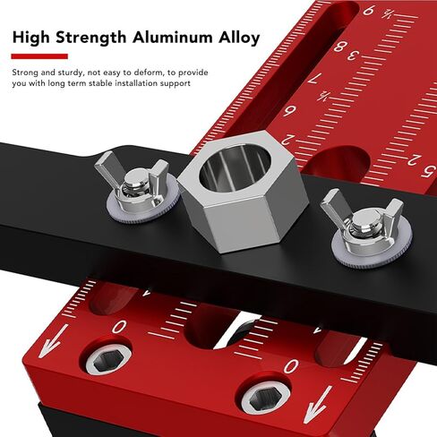 Cabinet Door Installation Positioner Aluminum Alloy Cabinet Door Installation Fixture with Adjustable Clamps,Support Arms and Metal Rods, Ideal for Kitchen Cabinets,Bathroom in Kuwait